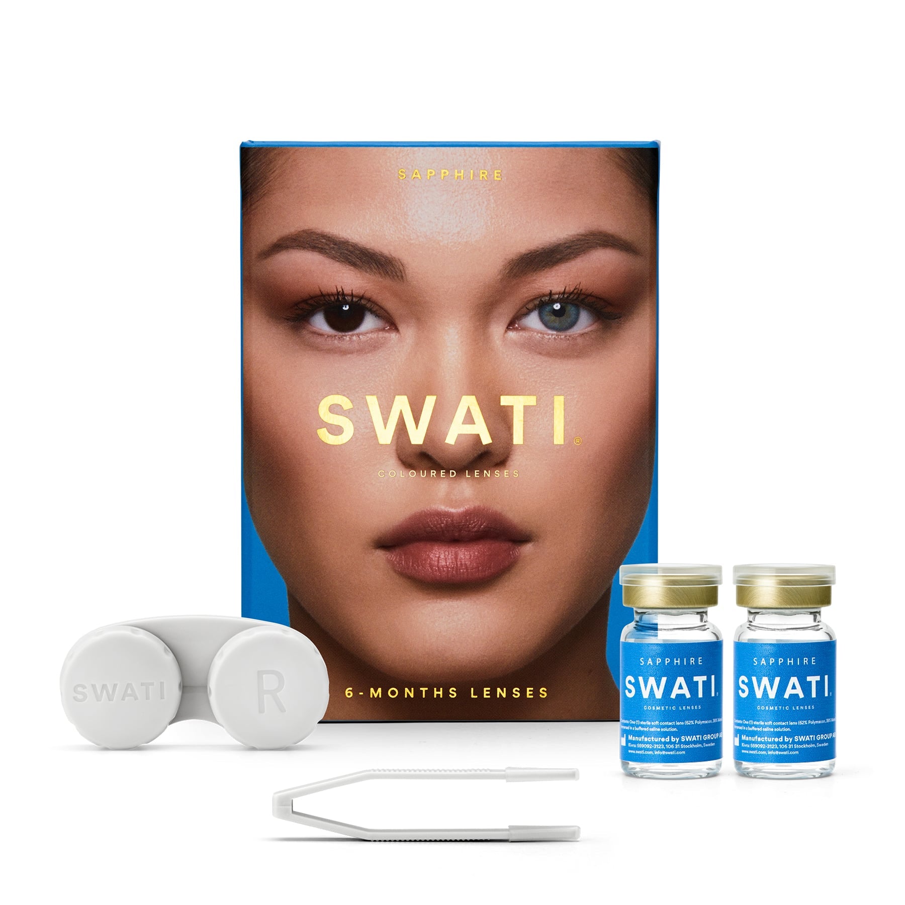 Colour Contact Lenses 6 Months Sapphire