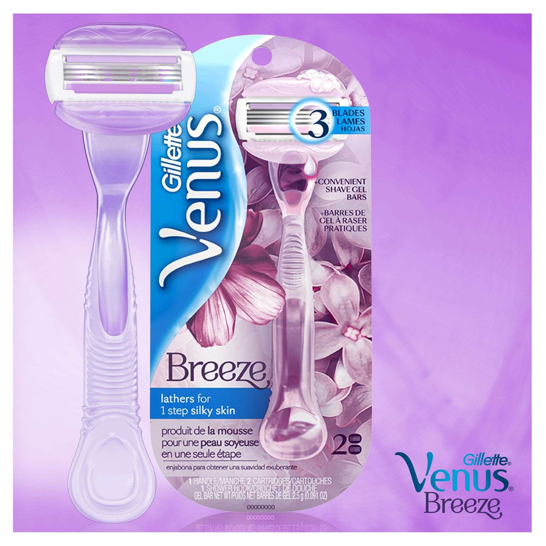 Breeze Women's Razor + 2 Blades
