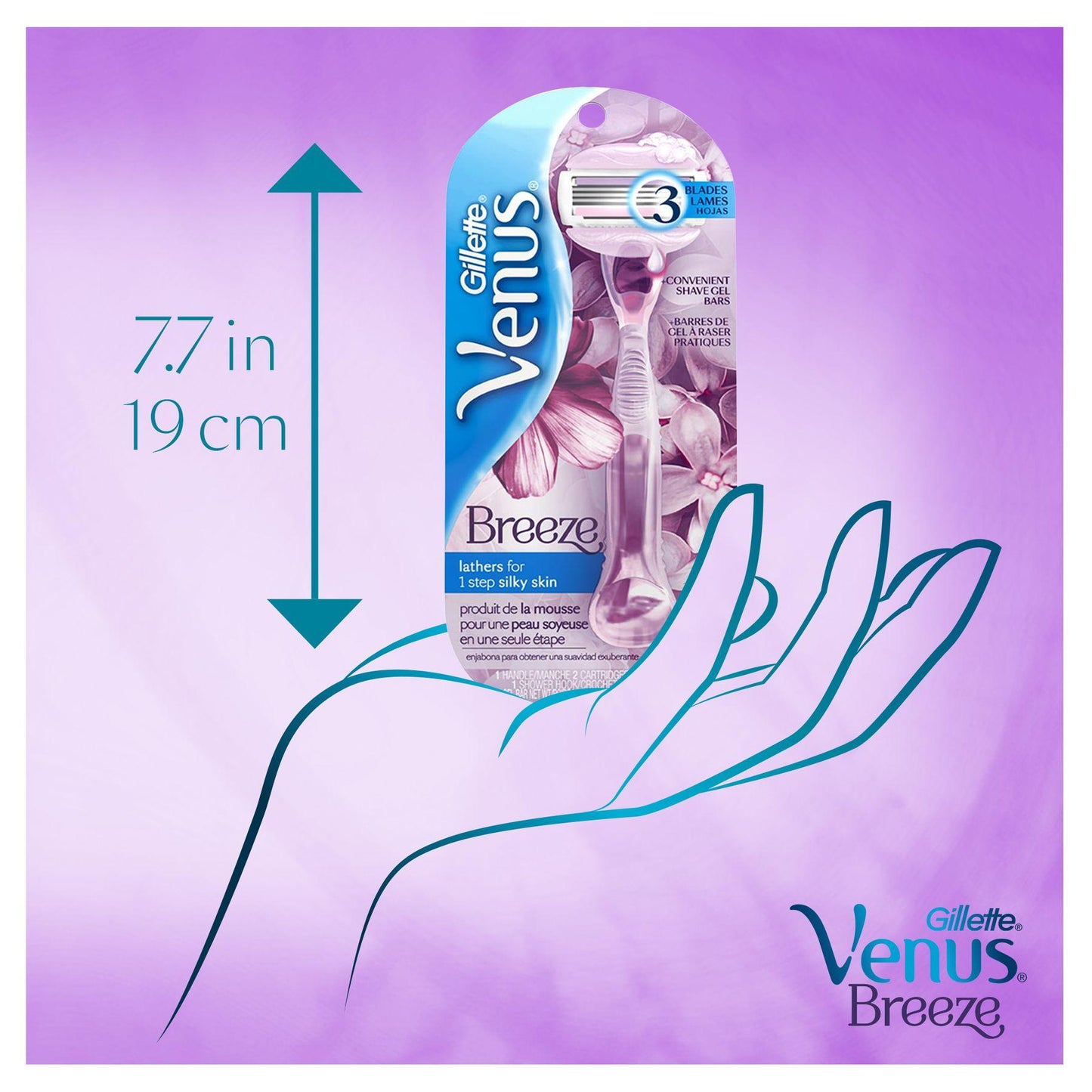 Breeze Women's Razor + 2 Blades