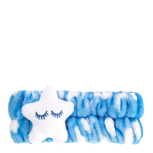 3D Teddy Headyband Headband Beauty Sleep 1pc Blue