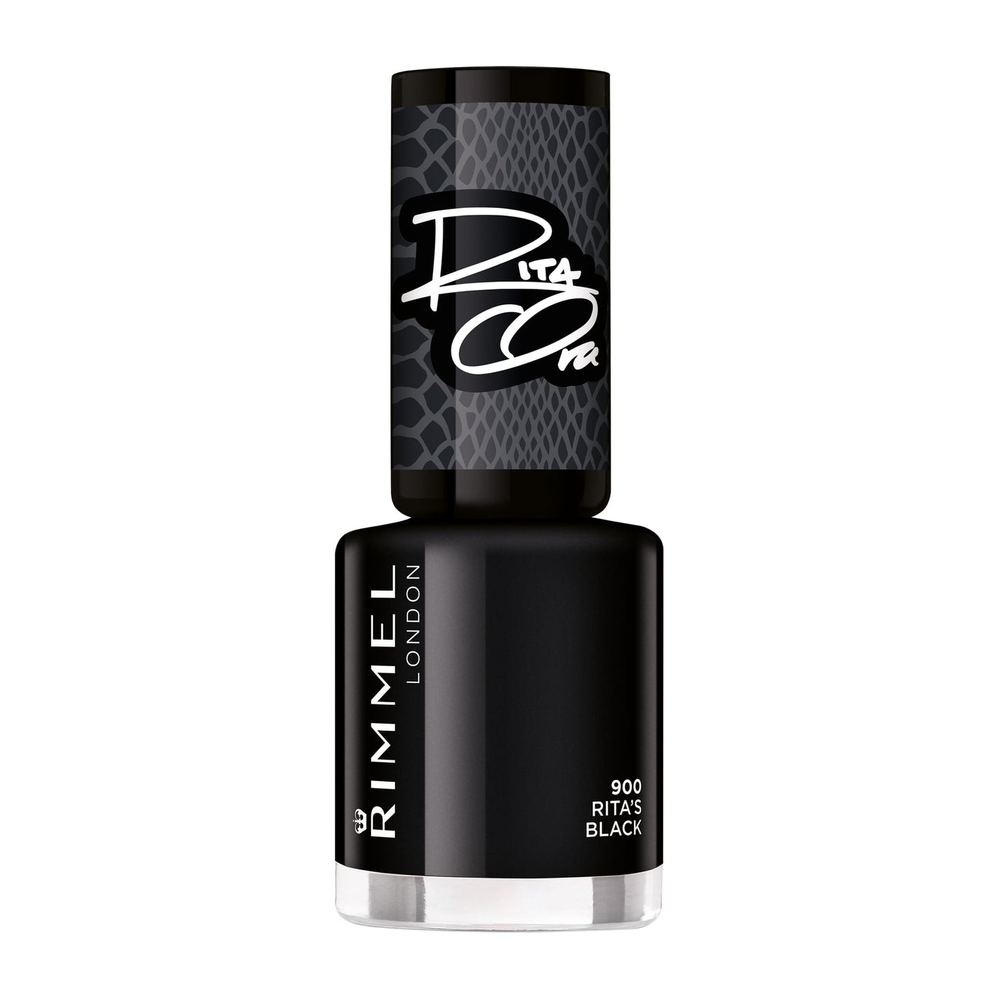 60 Seconds Super Shine Nail Polish by Rita Ora 8ml 900 Rita's Black|8ml