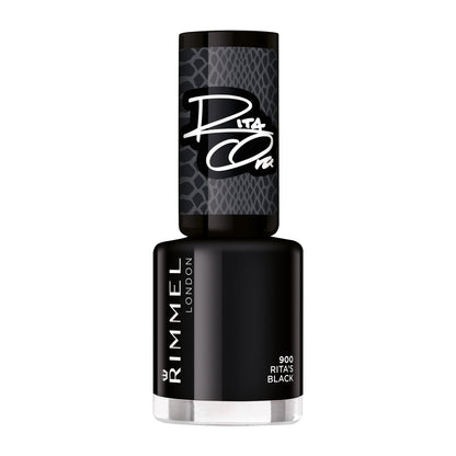 60 Seconds Super Shine Nail Polish by Rita Ora 8ml 900 Rita's Black|8ml
