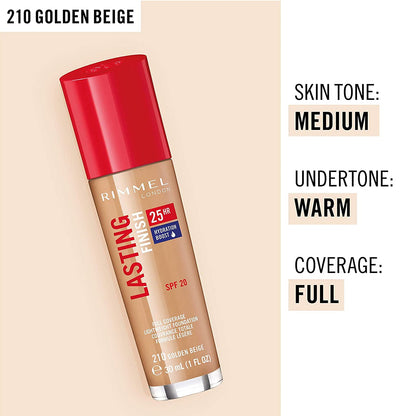 Lasting Finish 25Hr Natural Finish Foundation 30ml 210 Golden Beige|30ml