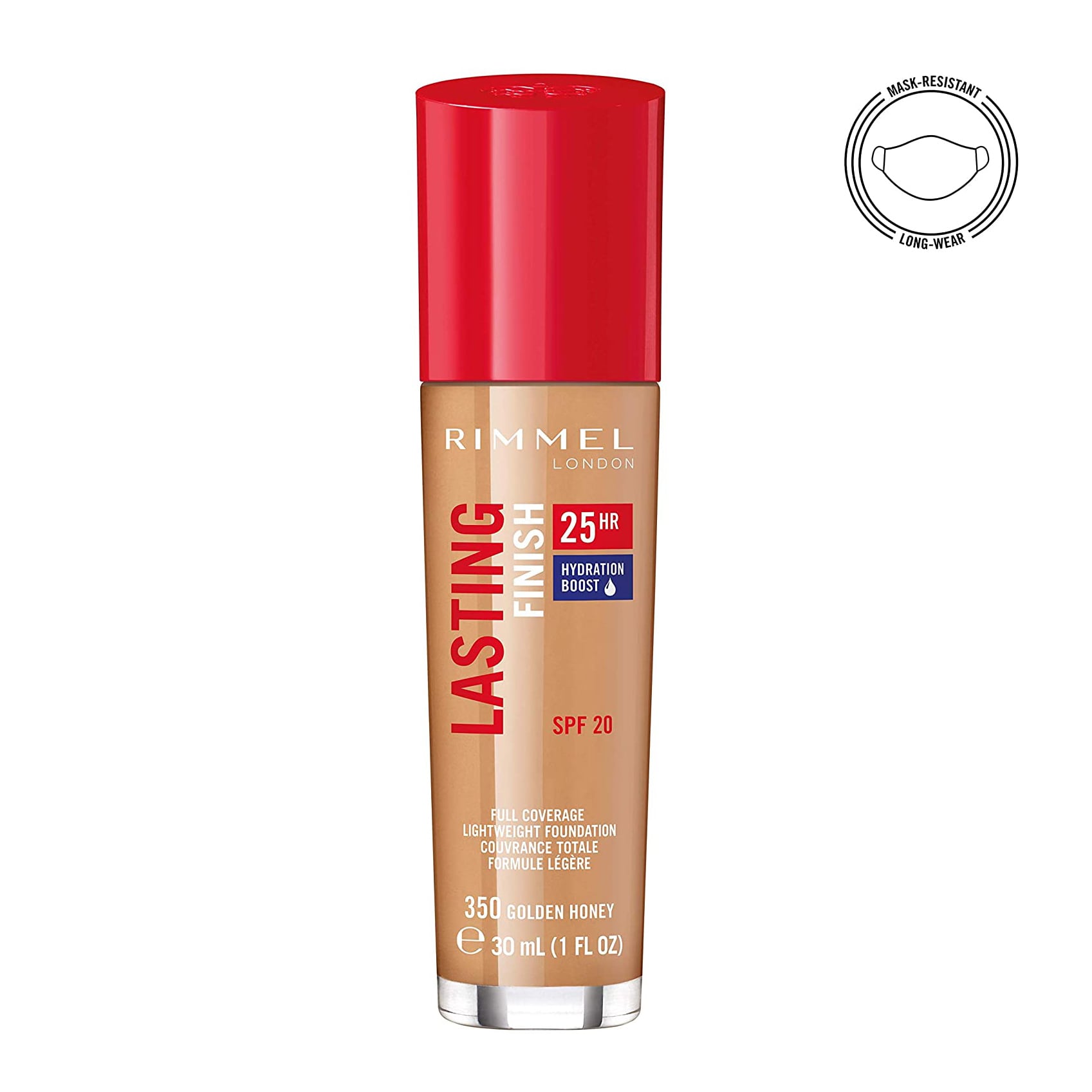 Lasting Finish 25Hr Natural Finish Foundation 30ml 350 Golden Honey|30ml