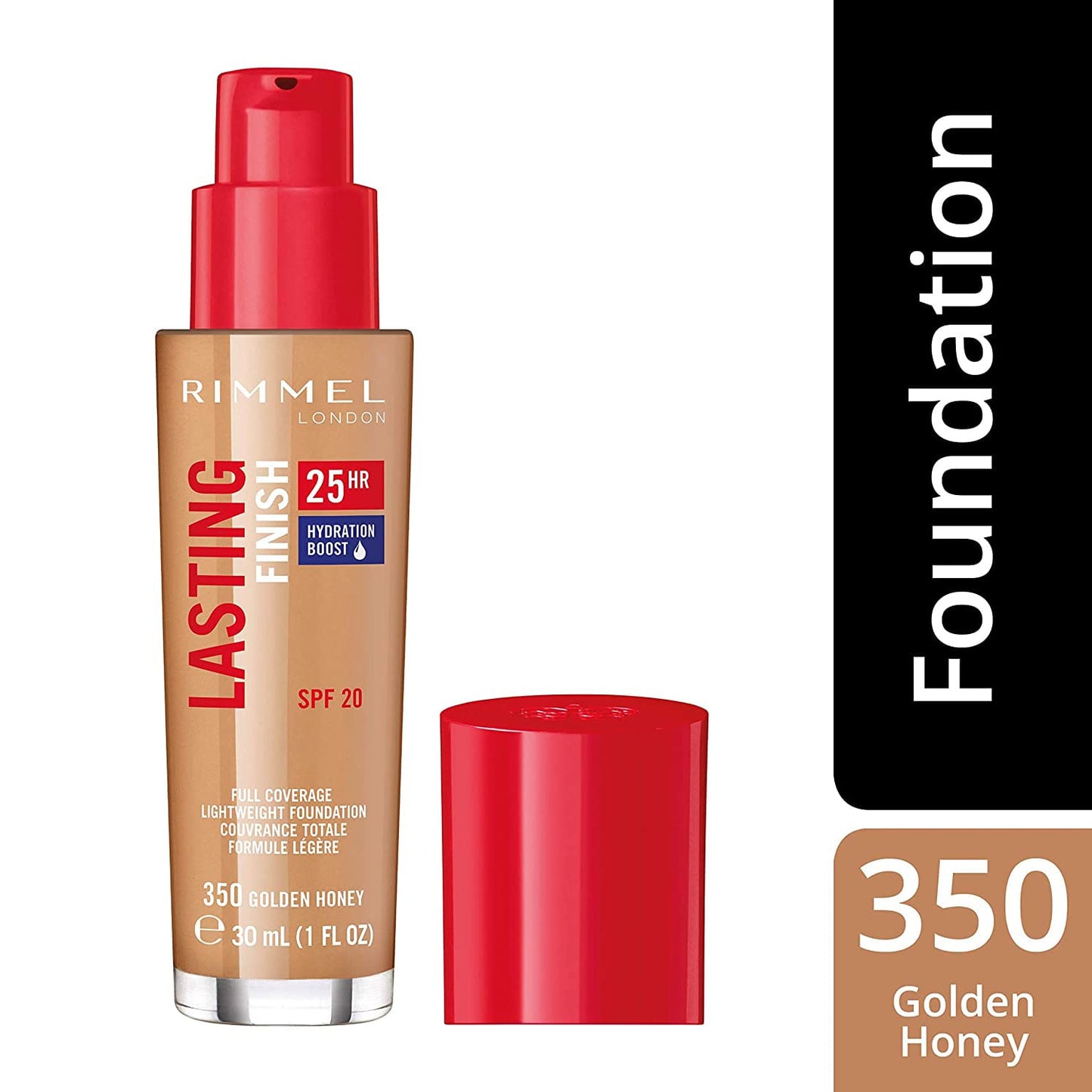 Lasting Finish 25Hr Natural Finish Foundation 30ml 350 Golden Honey|30ml