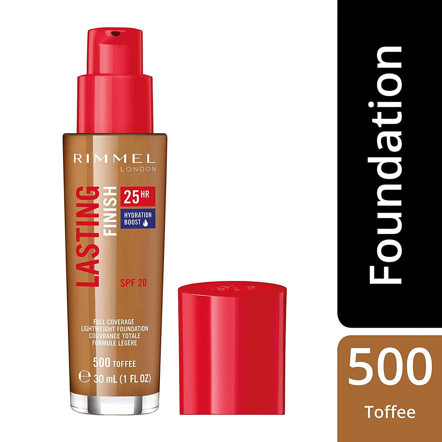 Lasting Finish 25Hr Natural Finish Foundation 30ml 500 Toffee|30ml