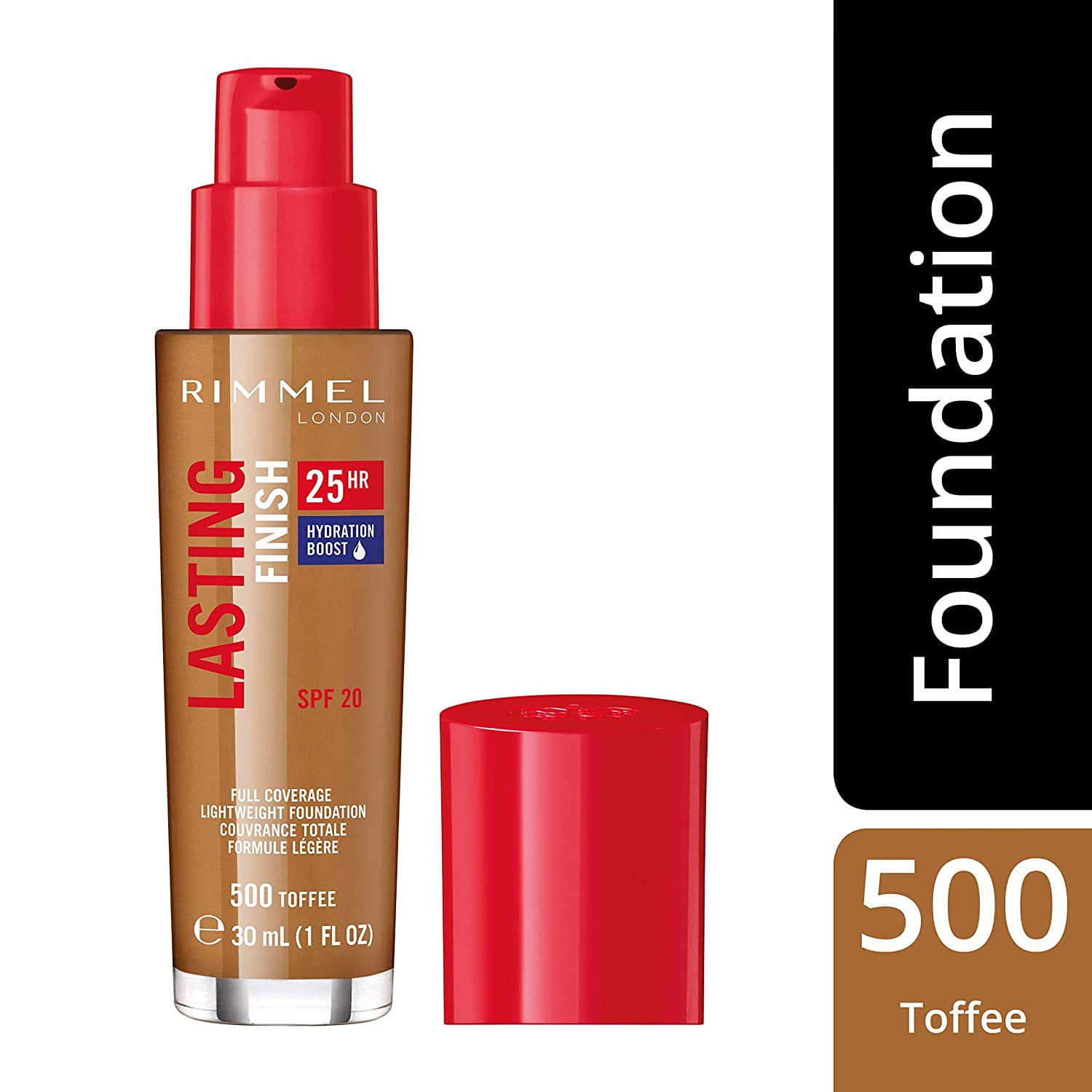 Lasting Finish 25Hr Natural Finish Foundation 30ml 500 Toffee|30ml