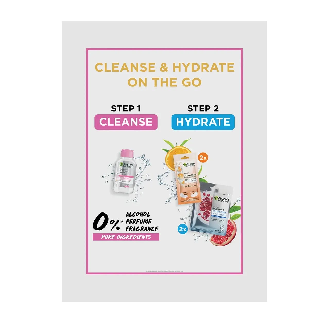 SkinActive Cleanse & Hydrate Bundle 100ml + 2x6g + 2x32g