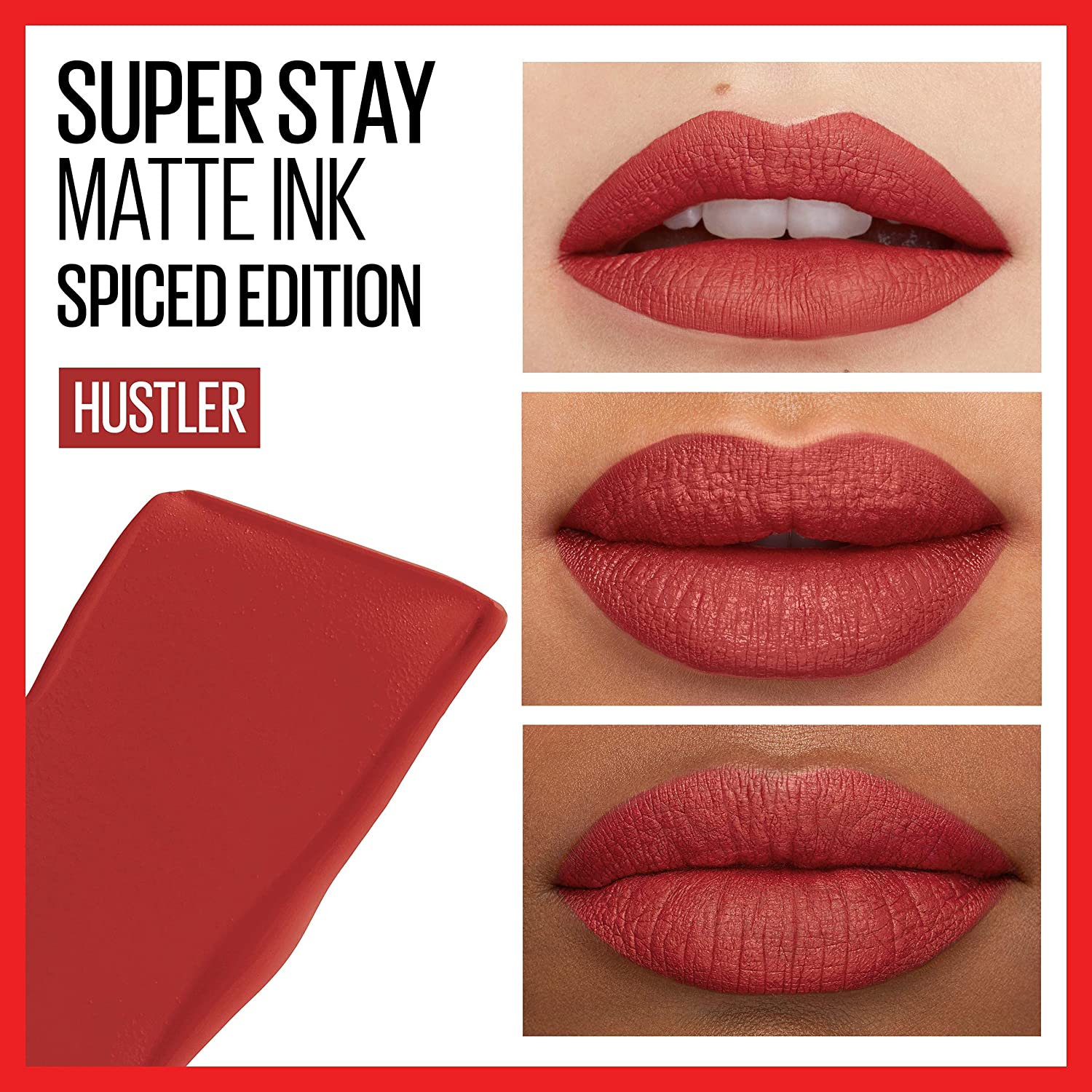 Superstay Matte Ink Spiced Matte Lipstick 5ml 335 Hustler|5ml