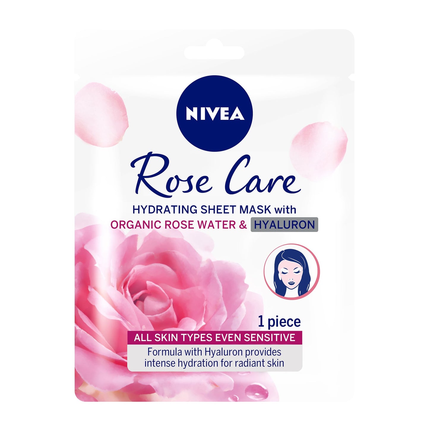 Rose Care Hydrating Face Sheet Mask Organic Rose Water