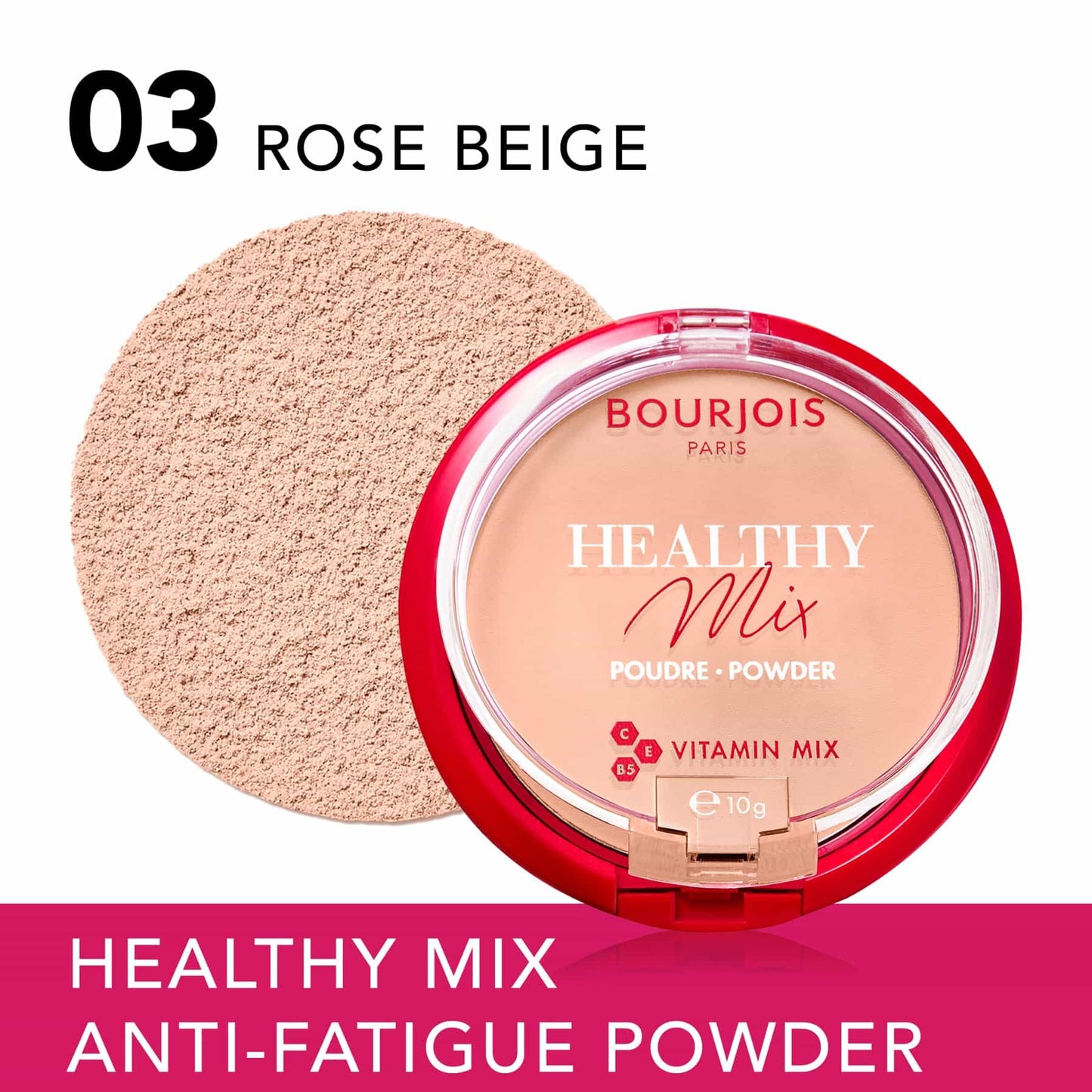 Healthy Mix Compact Powder Matte Finish 10g 03 Beige Rose|10g