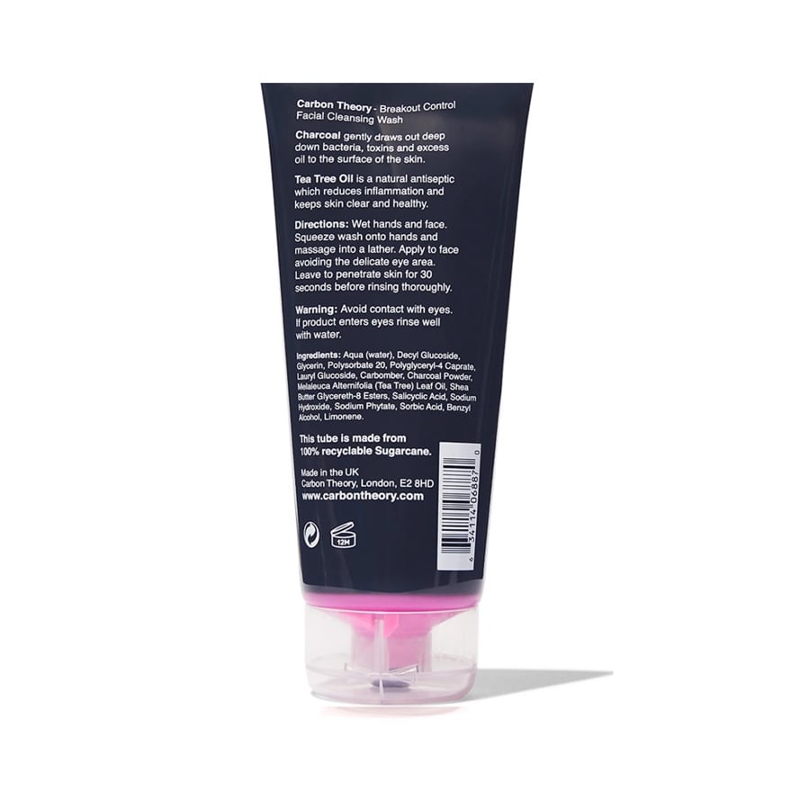 Charcoal And Tea Tree Oil Facial Cleansing Wash 200ml 200ml