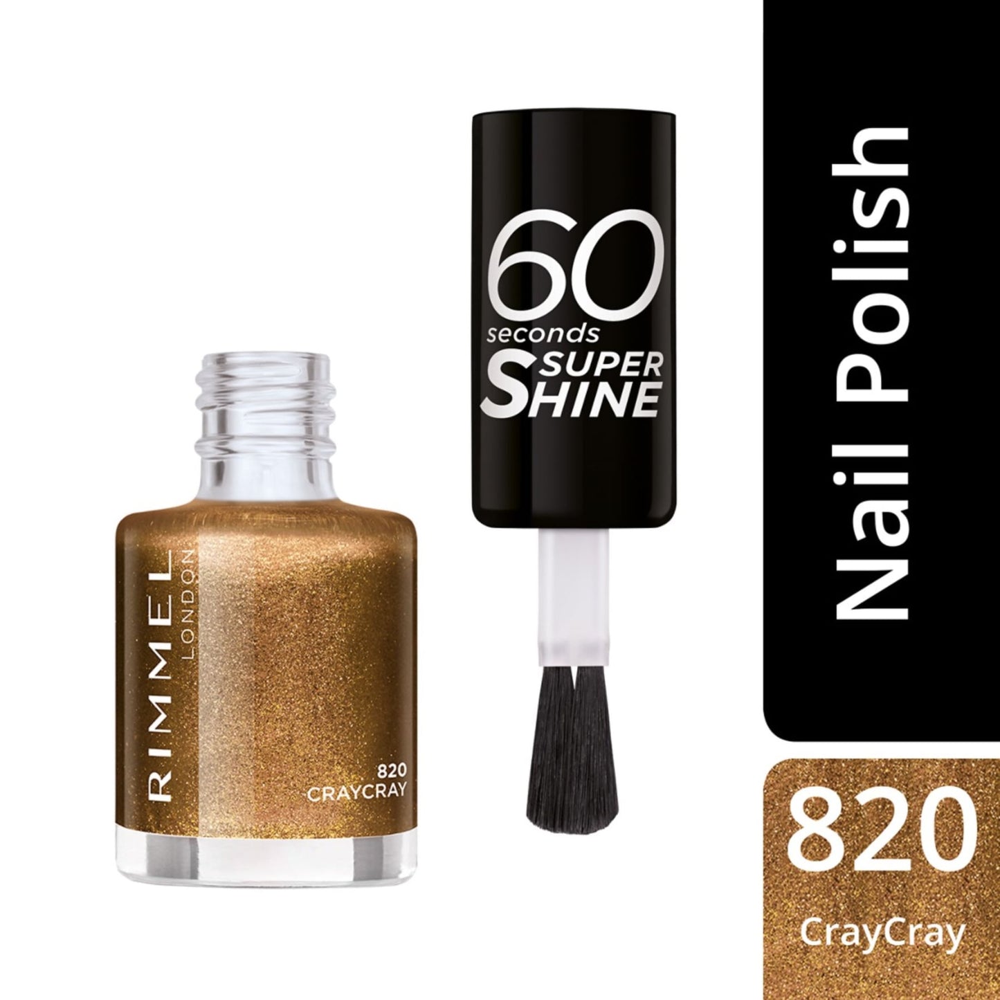 60 Seconds Super Shine Nail Polish 8ml 820 Craycray