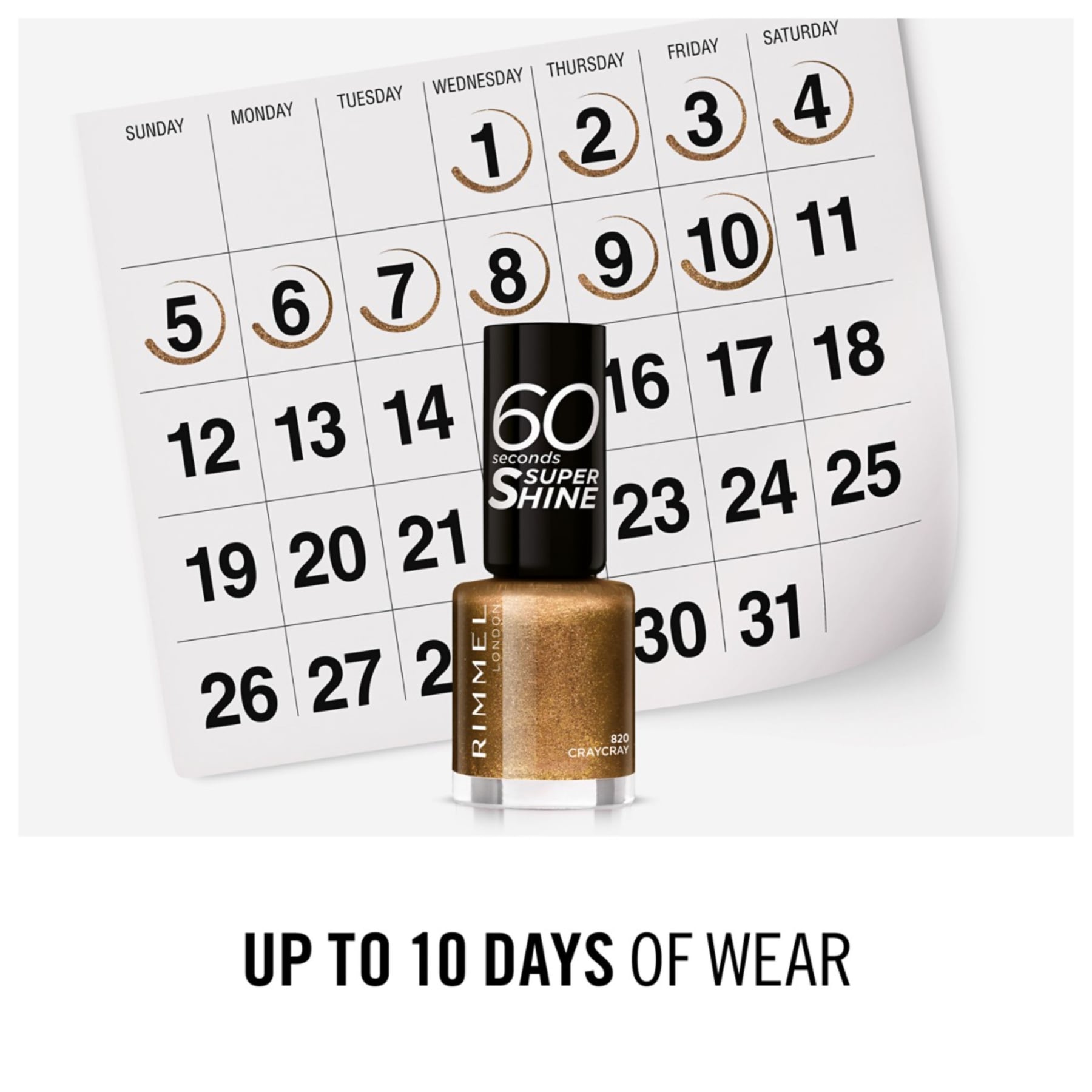 60 Seconds Super Shine Nail Polish 8ml 820 Craycray