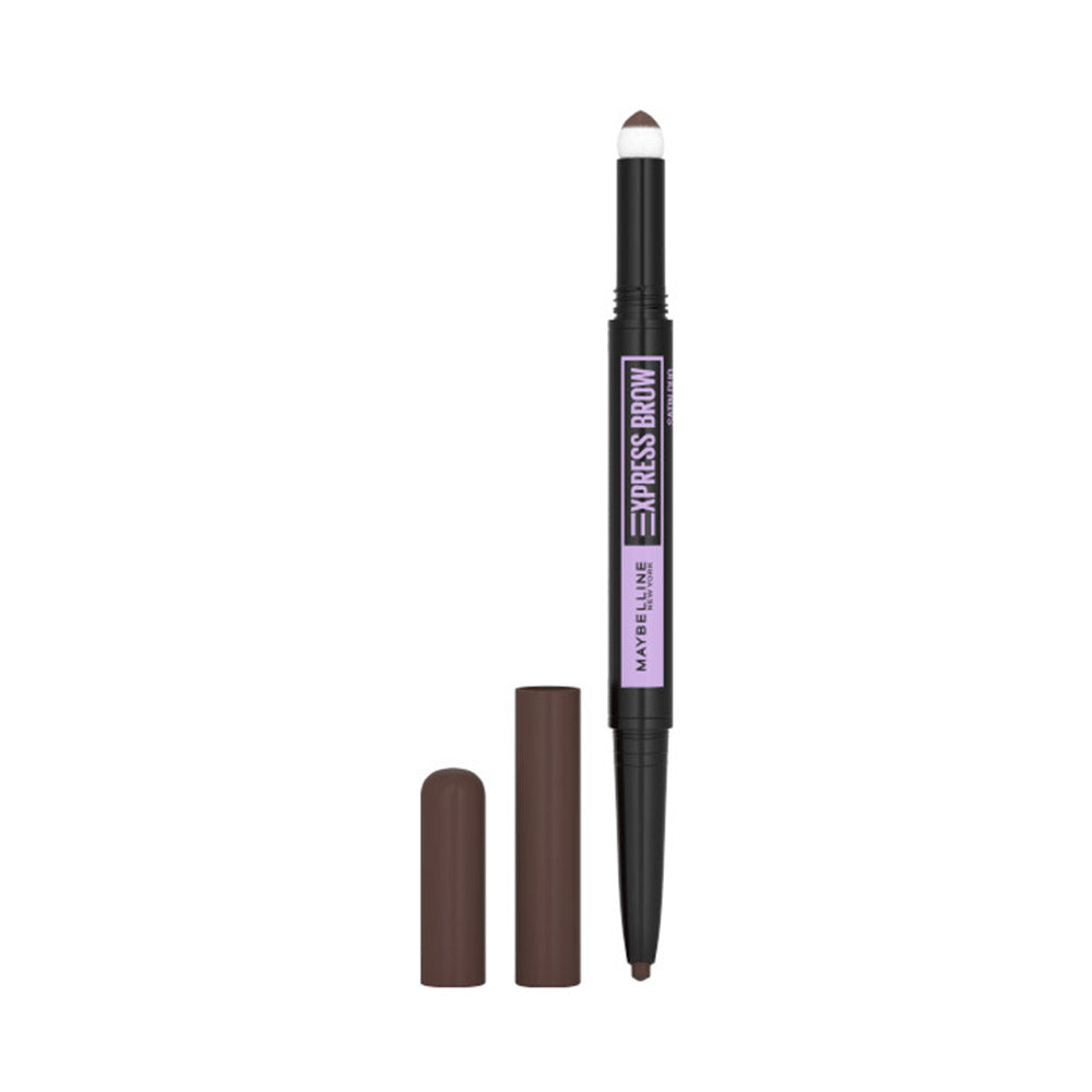 Express Brow Satin Duo 2-in-1 Brow Pencil and Powder 04 Dark Brown