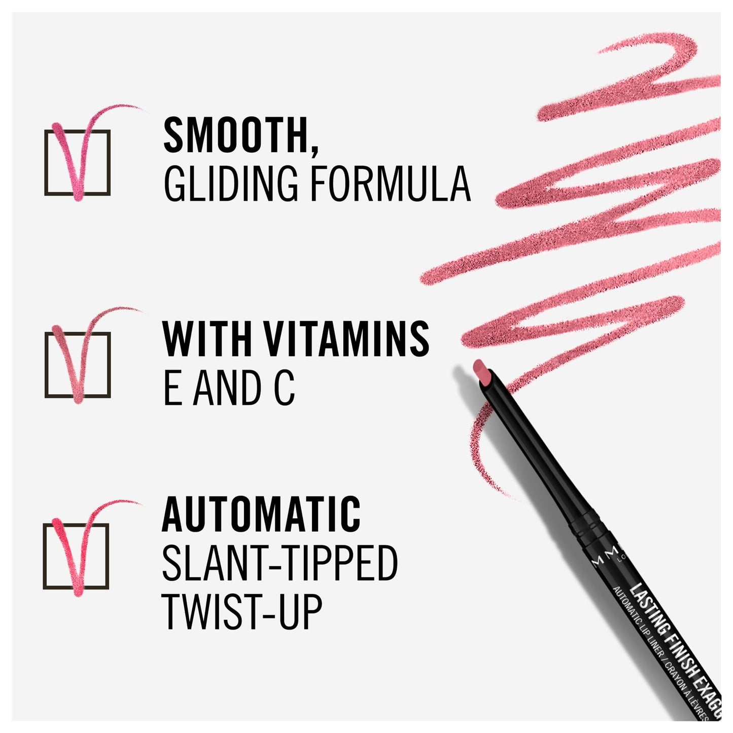 Lasting Finish Exaggerate Automatic Lip Liner 0.25g 63 Eastend Pink