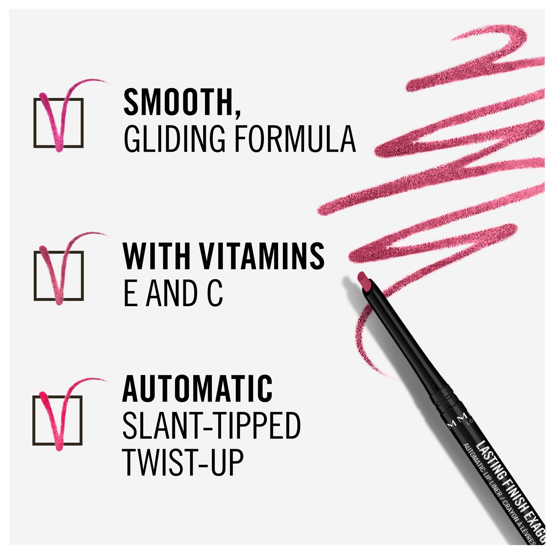 Lasting Finish Exaggerate Automatic Lip Liner 0.25g 70 Pink Enchantment