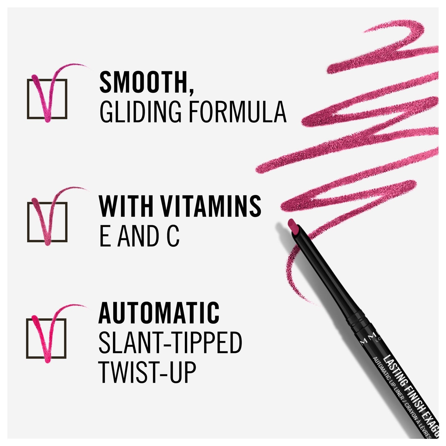 Lasting Finish Exaggerate Automatic Lip Liner 0.25g 105 Mauve Spell