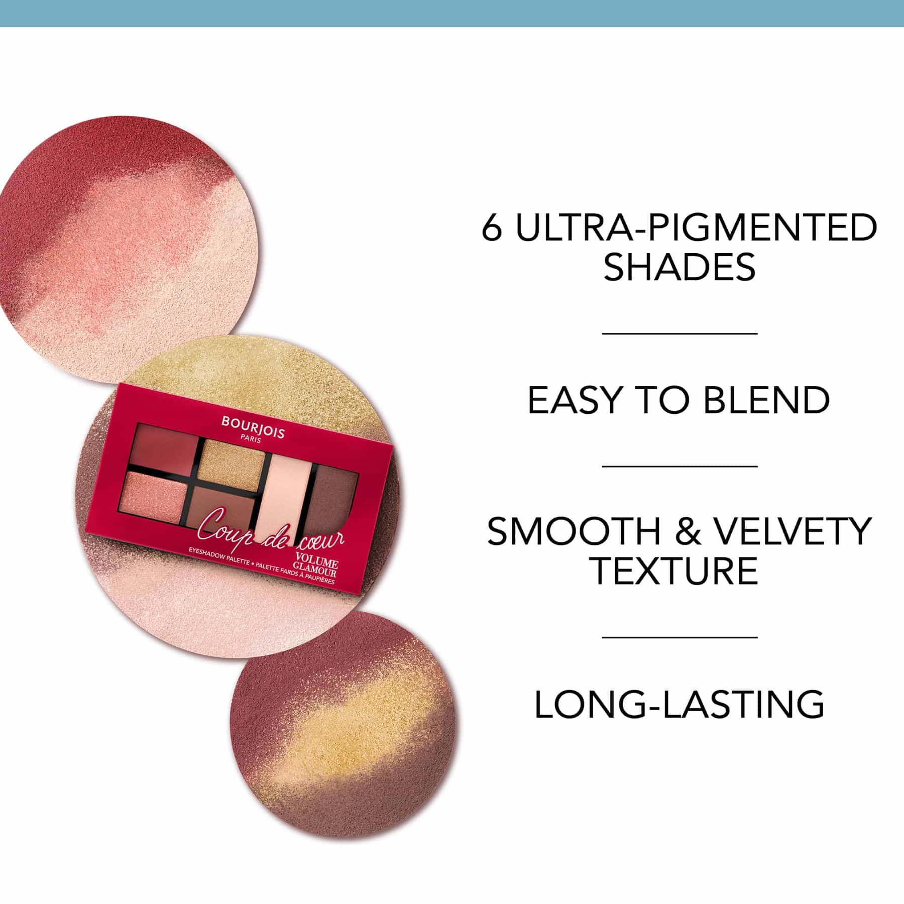 Volume Glamour Eyeshadow Palette - 6 shades 001 Coup de Coeur