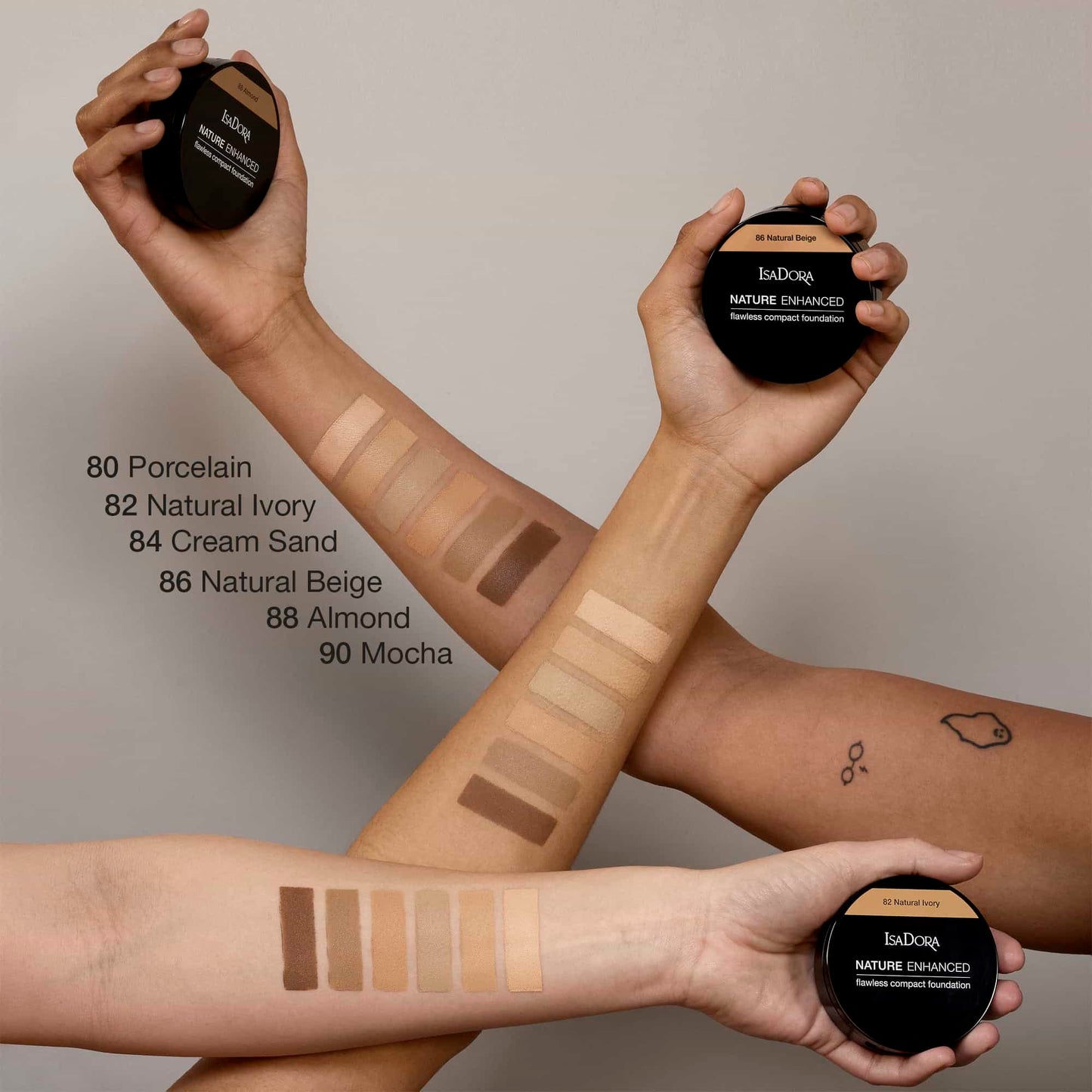 Nature Enhanced Flawless Compact Foundation 10g 88 Almond|10g