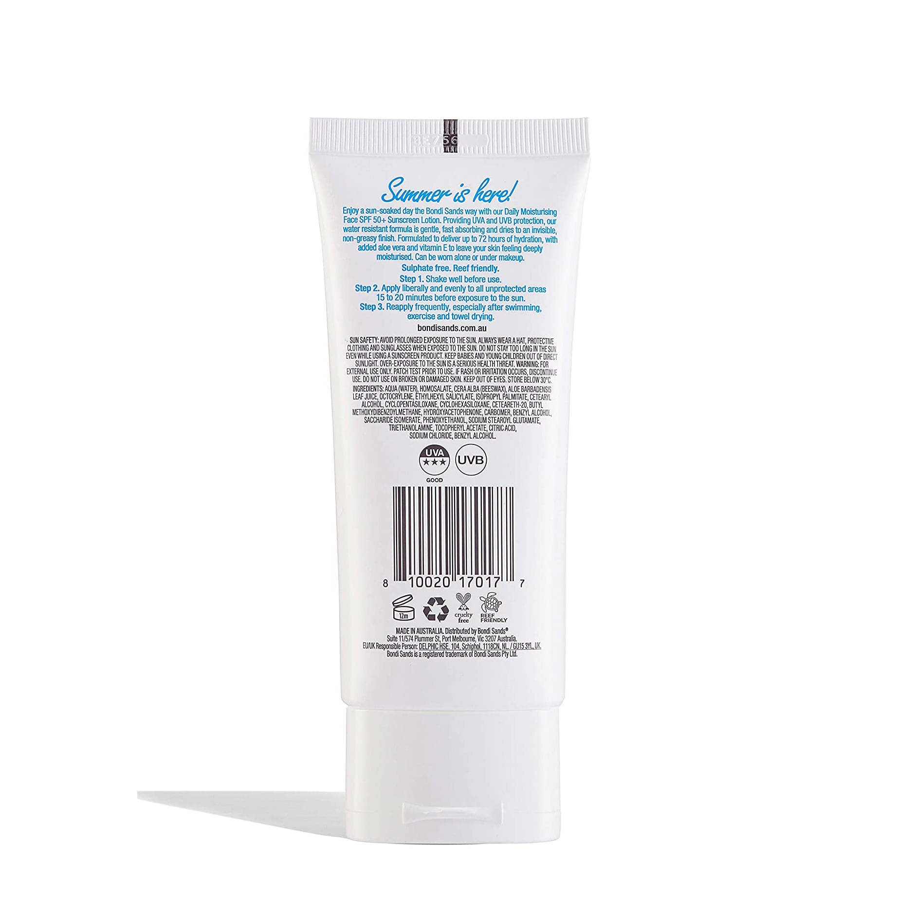 Sunscreen Lotion SPF50+ Face 75ml 75ml