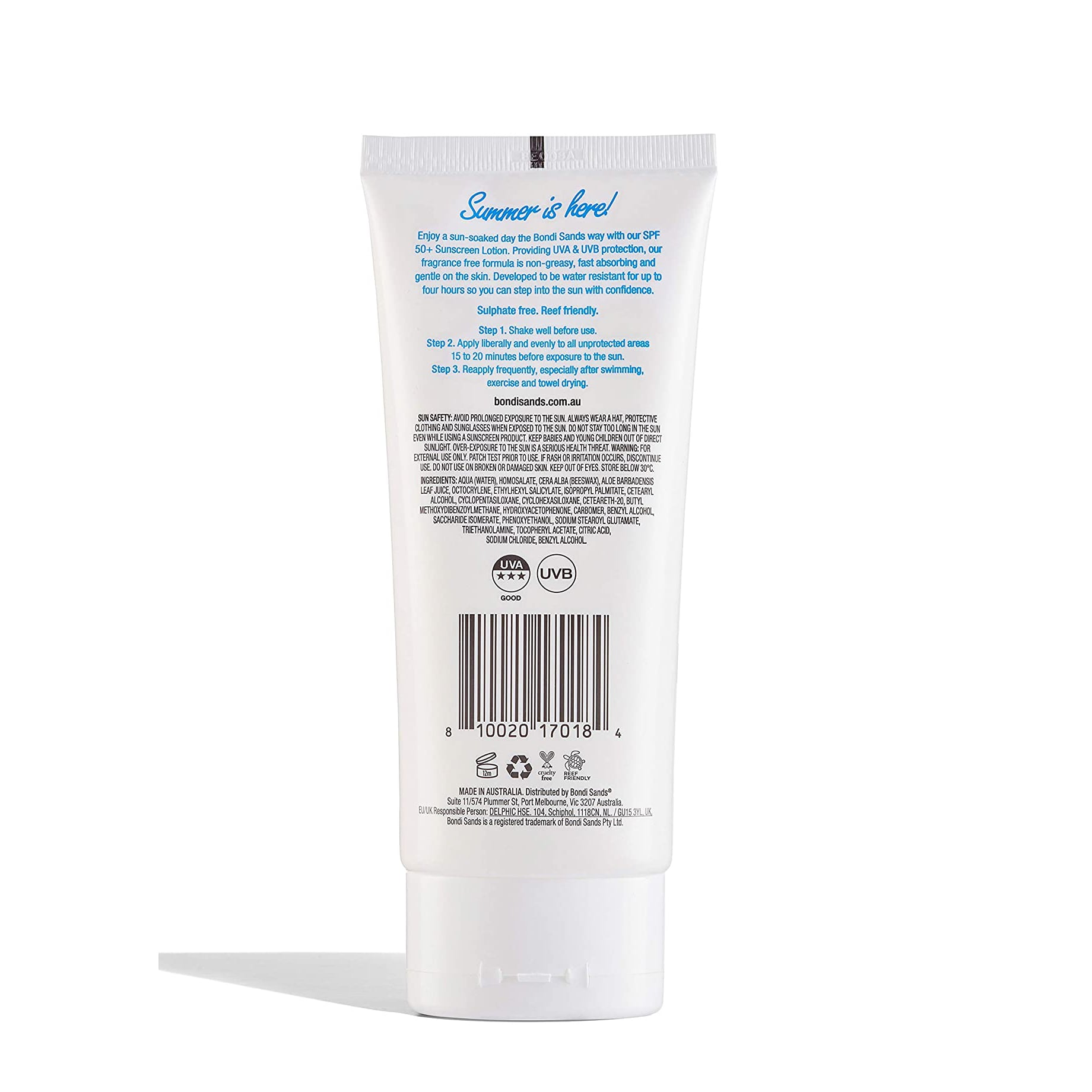 Sunscreen Lotion SPF50+ Fragrance Free 150ml 150ml