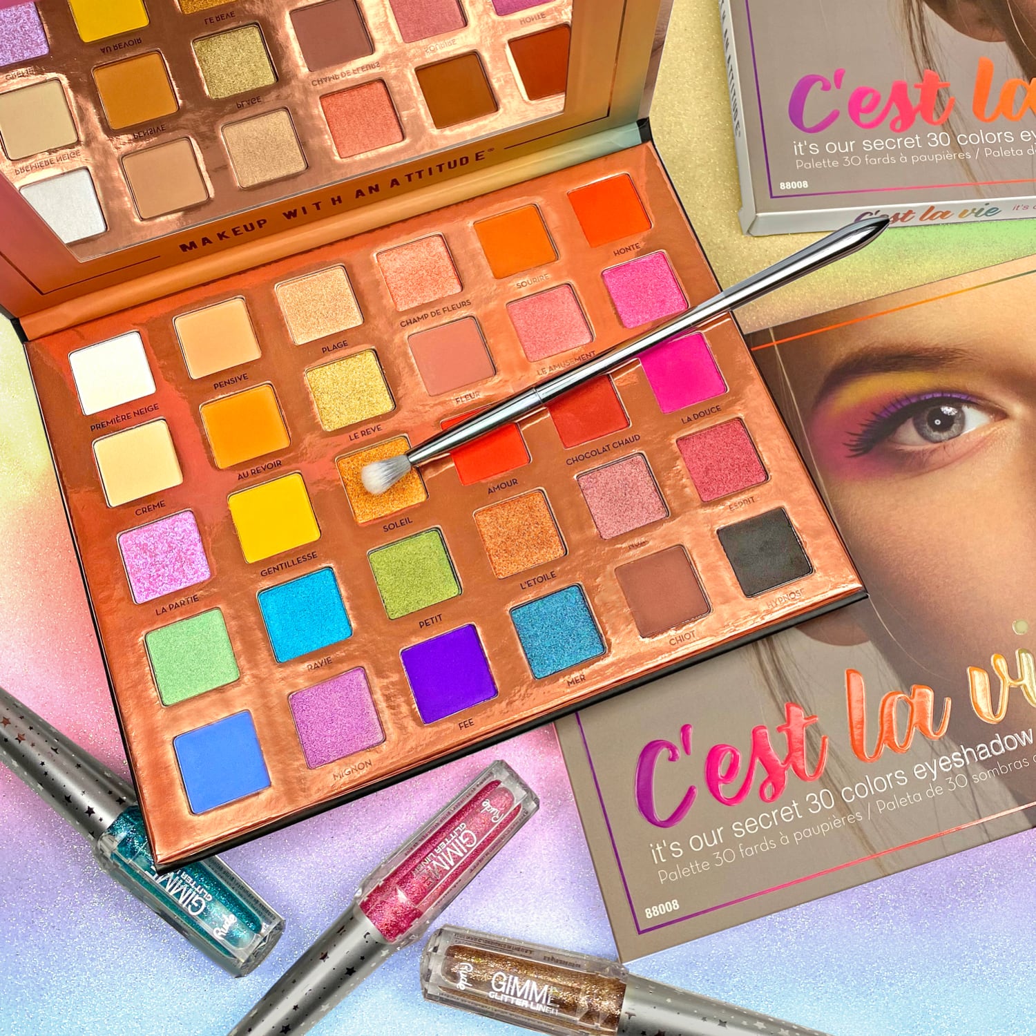 C'est La Vie Eyeshadow Palette 30 shades 30g