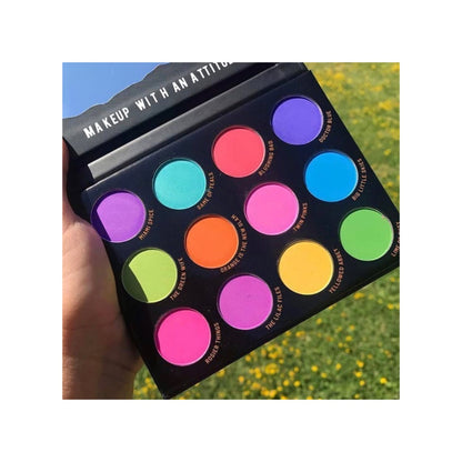 City of Pastel Lights Pastel Pigment & Eyeshadow Palette 12 shades 12g
