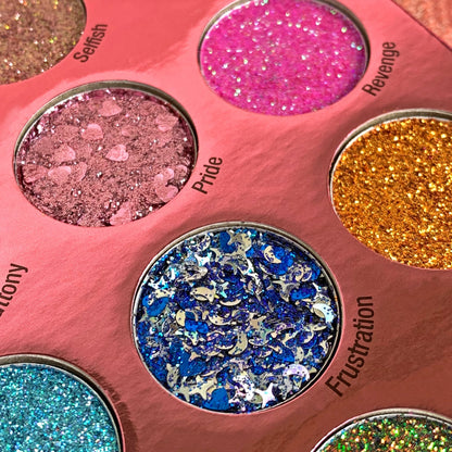 Sin of Glittony Glitter Palette 15 shades 18g