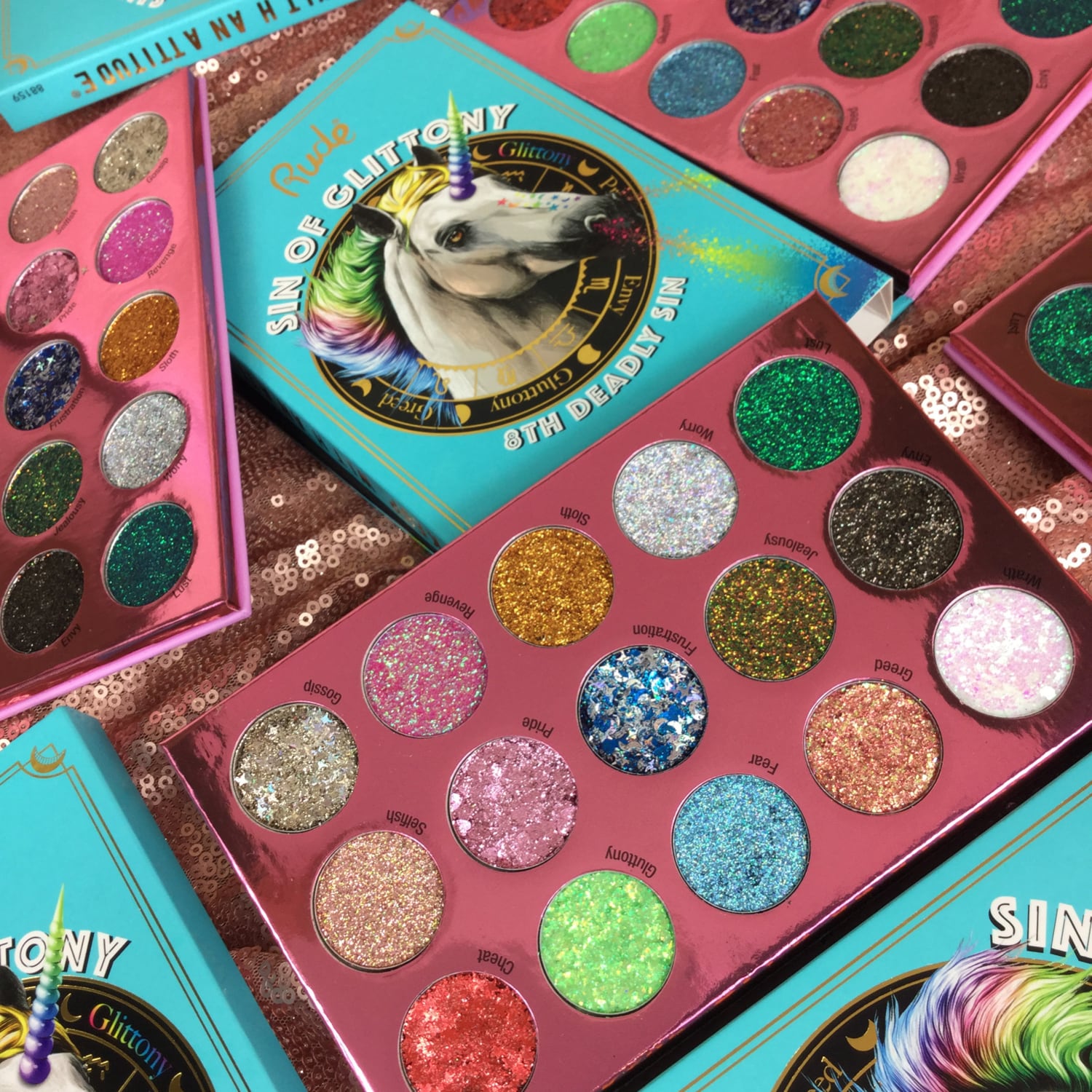 Sin of Glittony Glitter Palette 15 shades 18g