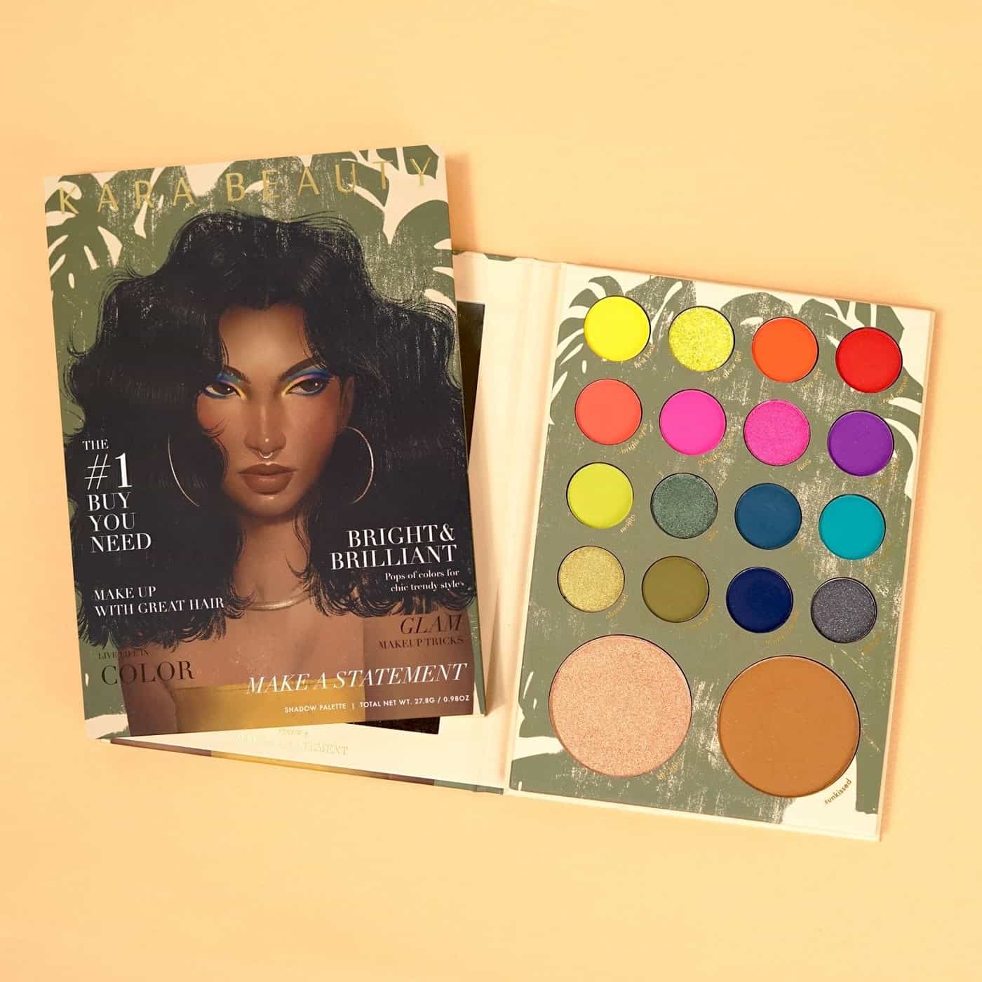 Magazine Make A Statement Es102 Eyeshadow Palette - 18 shades Magazine Make A Statement|0.98oz