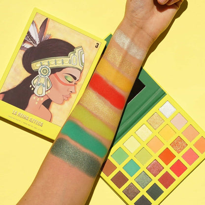 Juegos Latinos: La Reina Azteca Es110 Eyeshadow Palette - 24 shades Juegos Latinos: La Reina Azteca |0.7oz