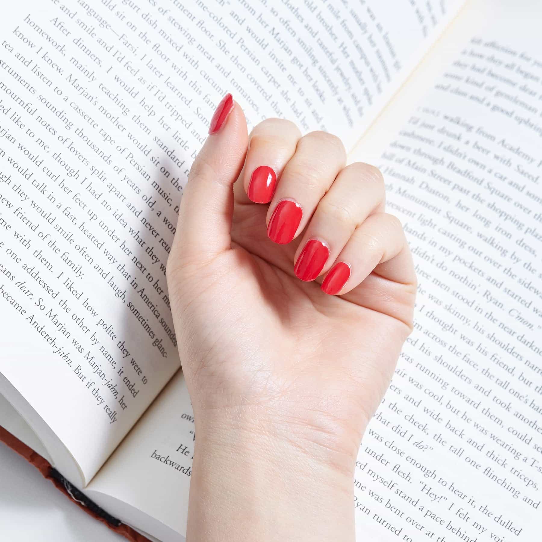 Glaze True Red Nail Strips