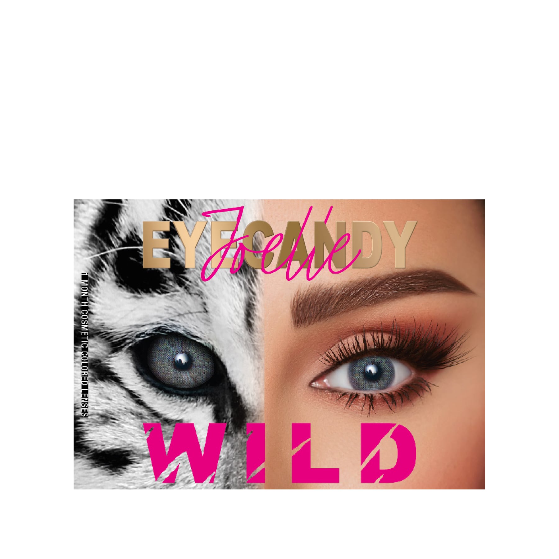 Monthly Colored Contact Lens B8 White Tiger|93g