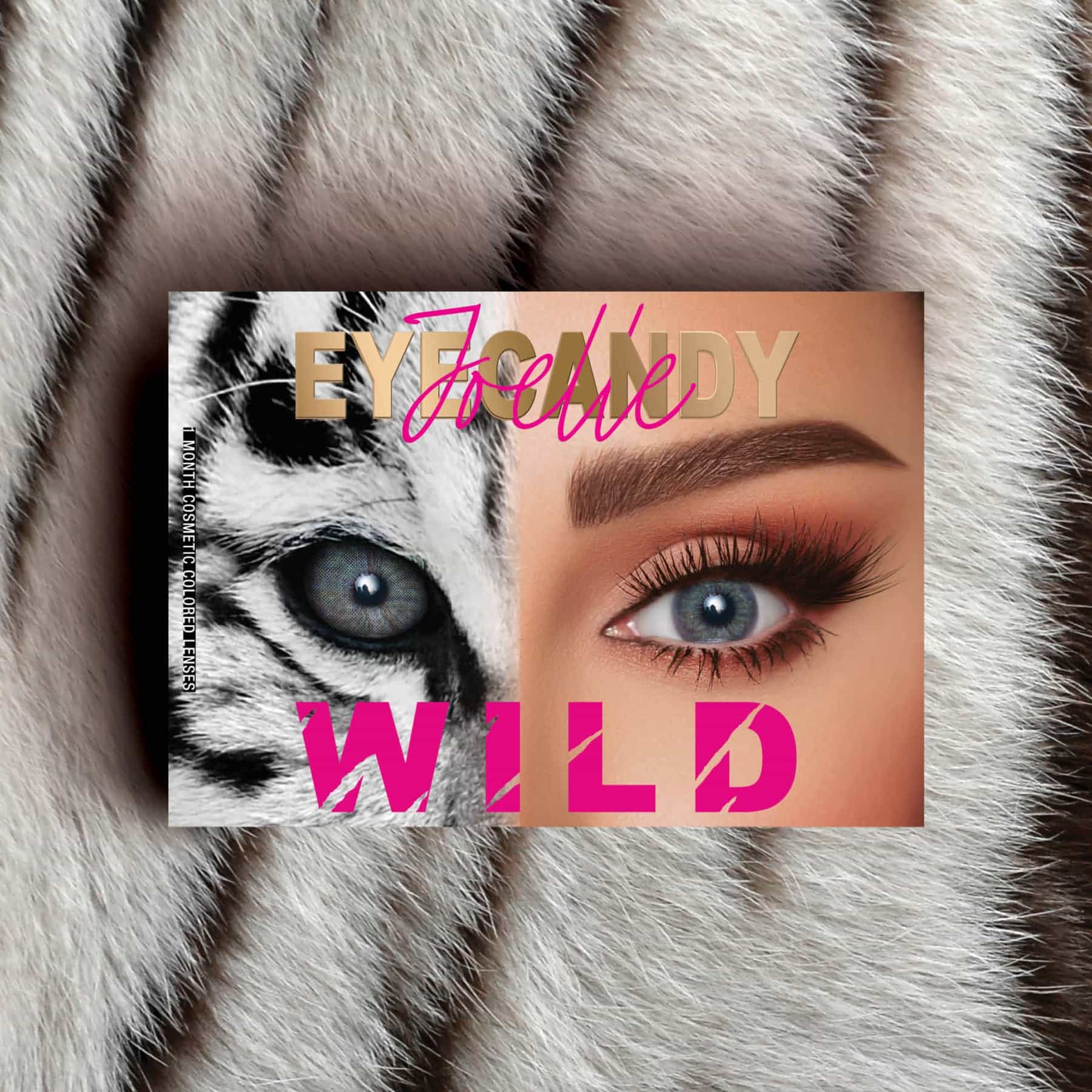 Monthly Colored Contact Lens B8 White Tiger|93g