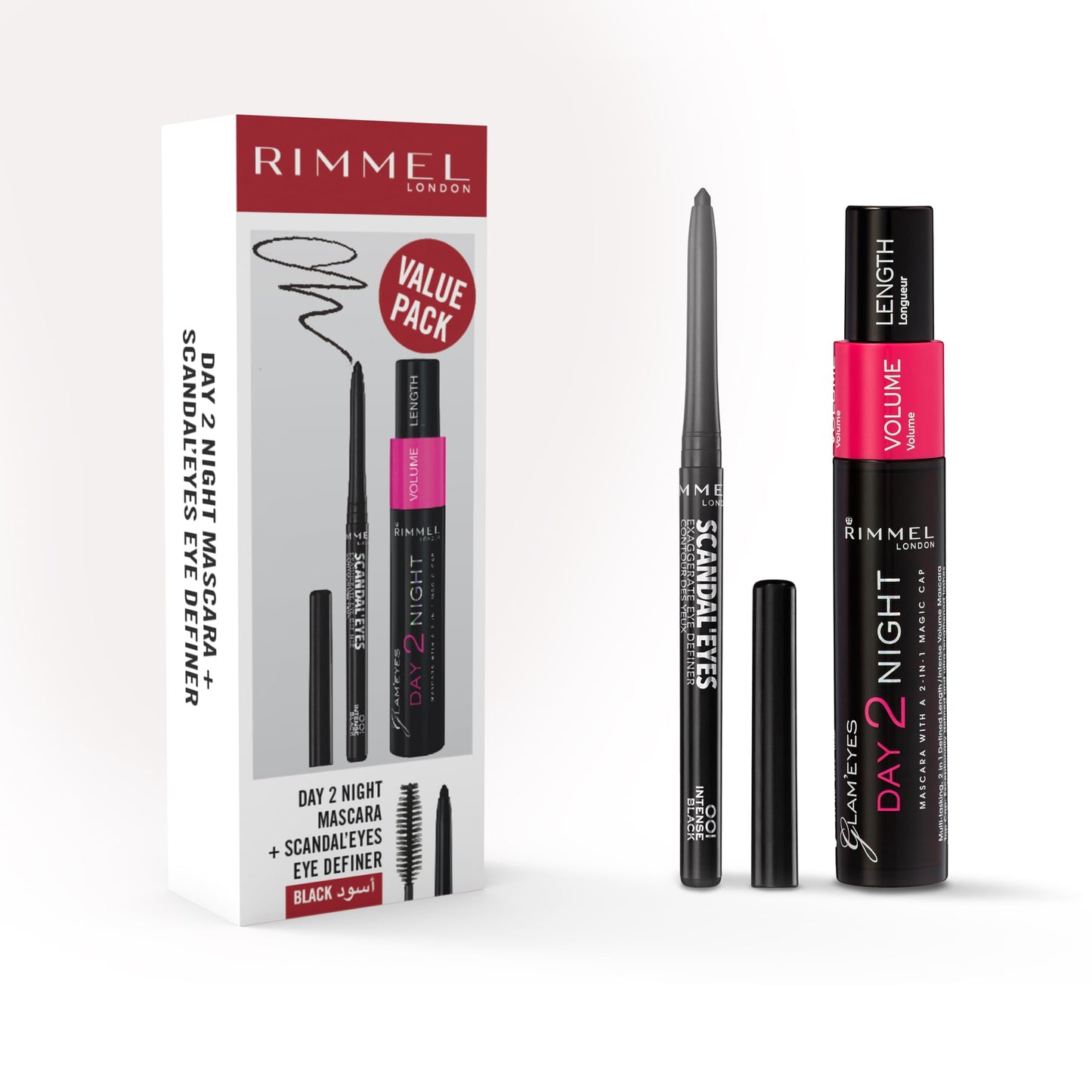 Day 2 Night + Scandaleyes Eye Definer Kit Black