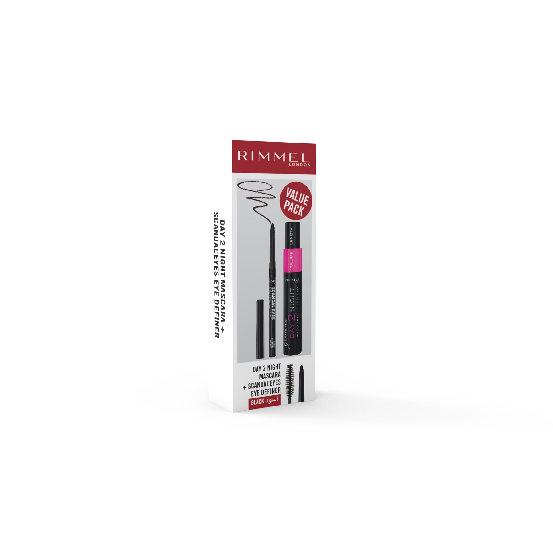 Day 2 Night + Scandaleyes Eye Definer Kit Black