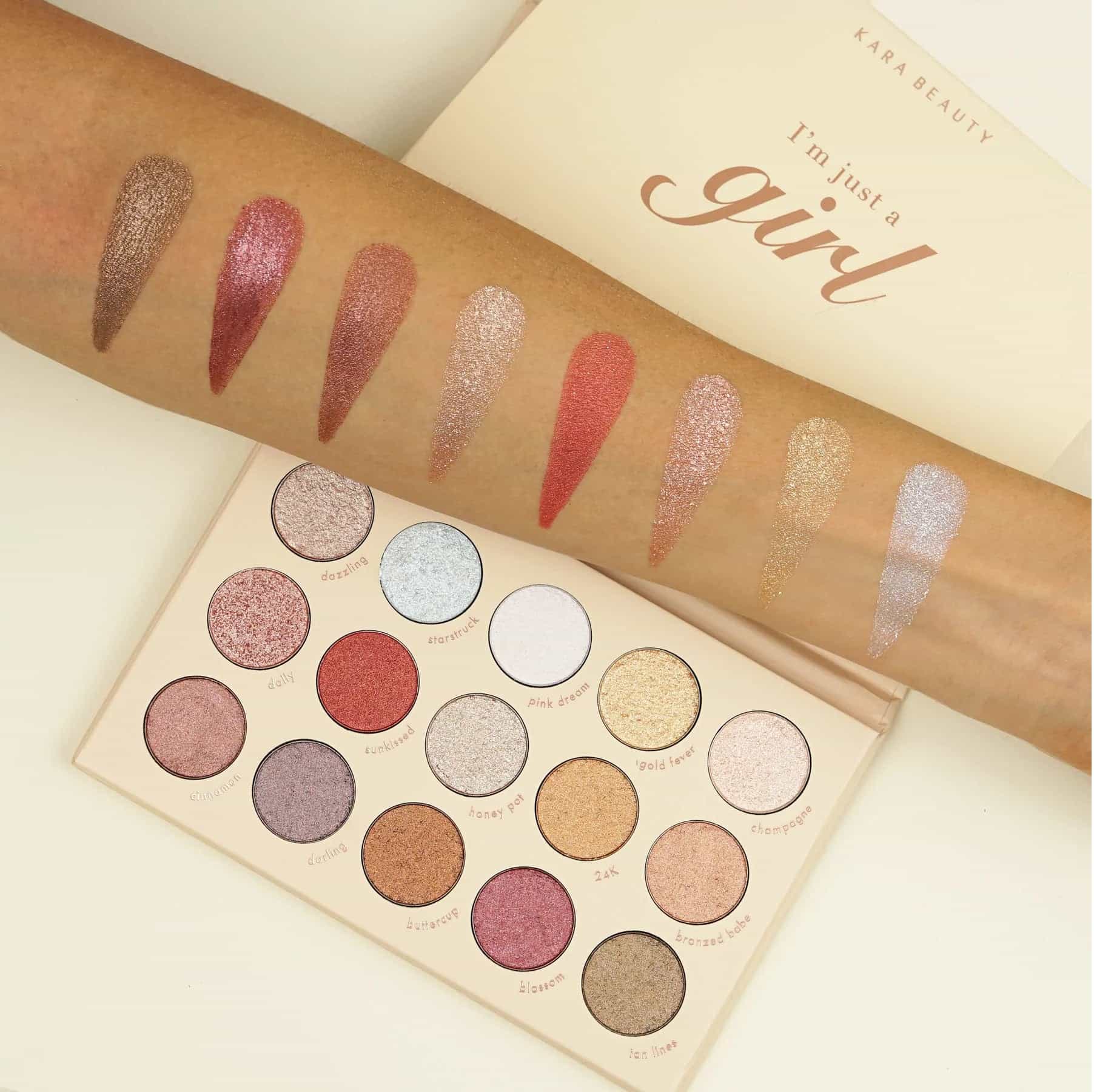 I'm Just a Girl Cream Eyeshadow Palette ES34 - 15 shades 12.9g