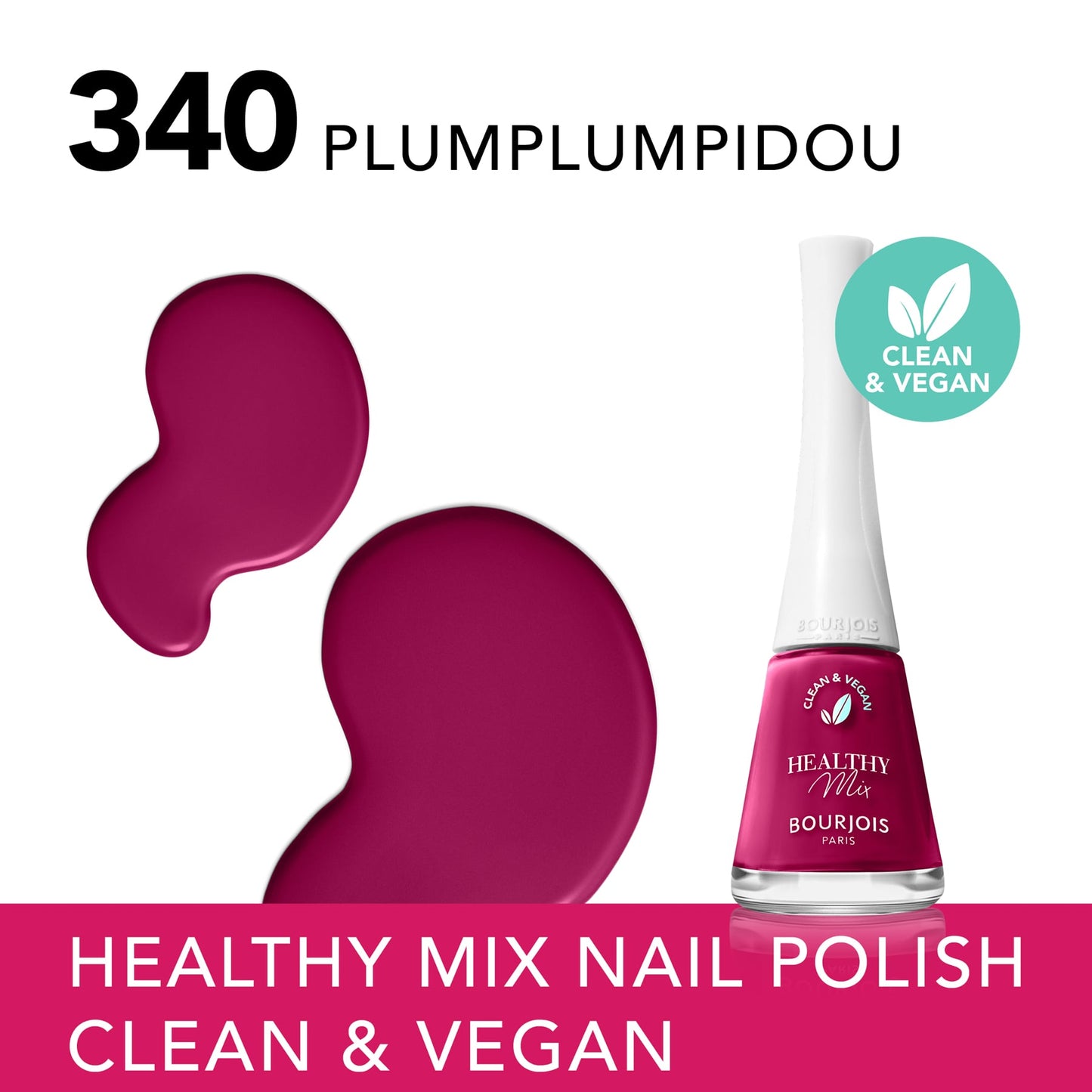 Healthy Mix Vegan Nail Polish 9ml 340 Plumplumpidou|9ml