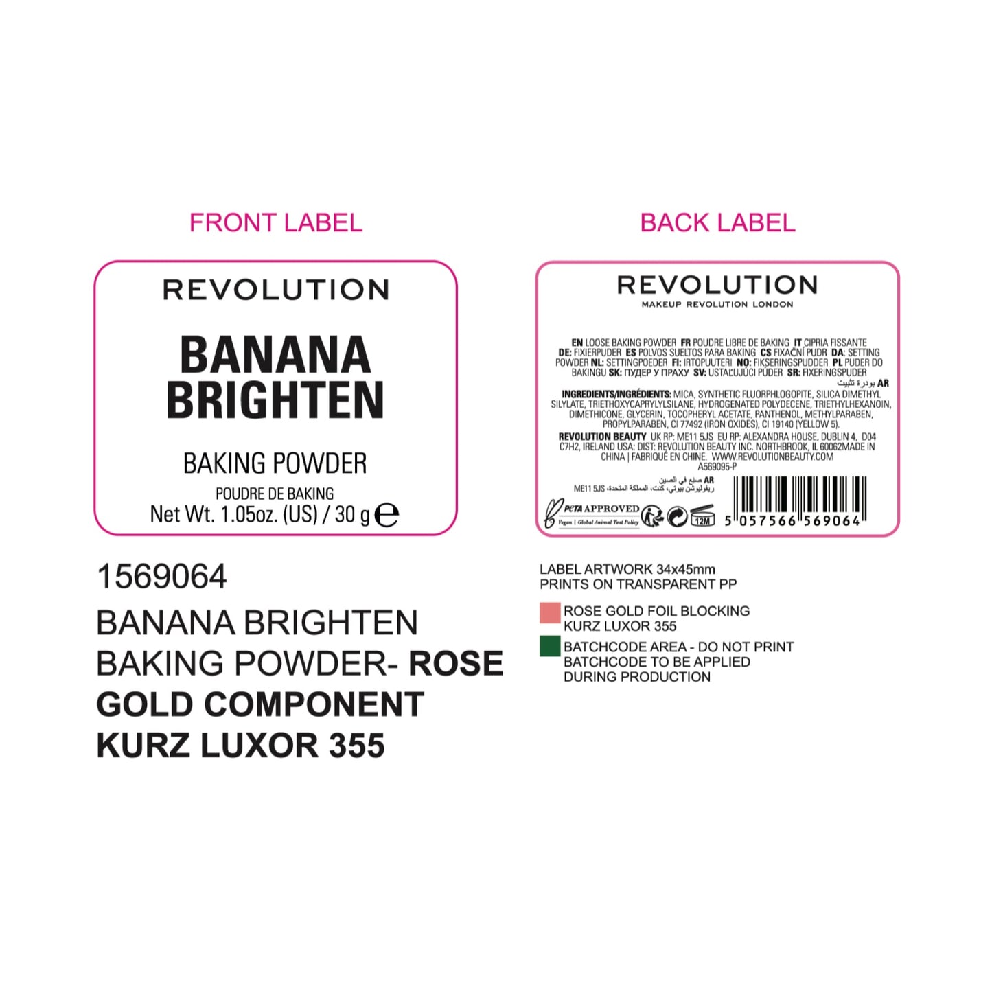 Banana Brighten Baking Powder 30g Banana Brighten|30g