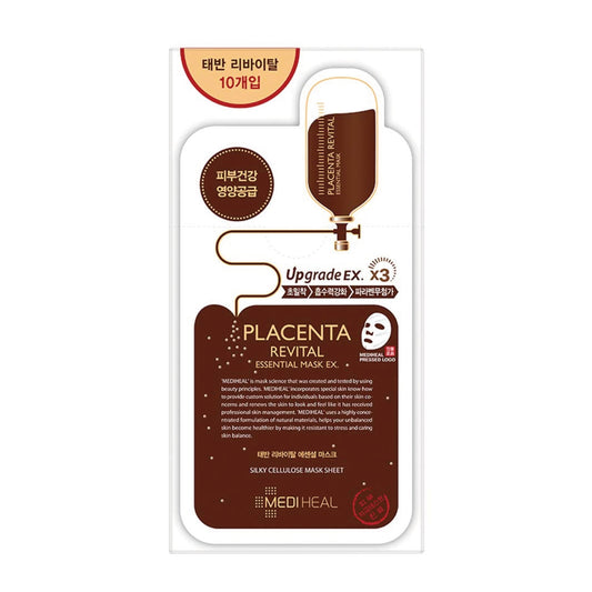 Placenta Revital Essential Mask Ex Box 10pcs 240ml