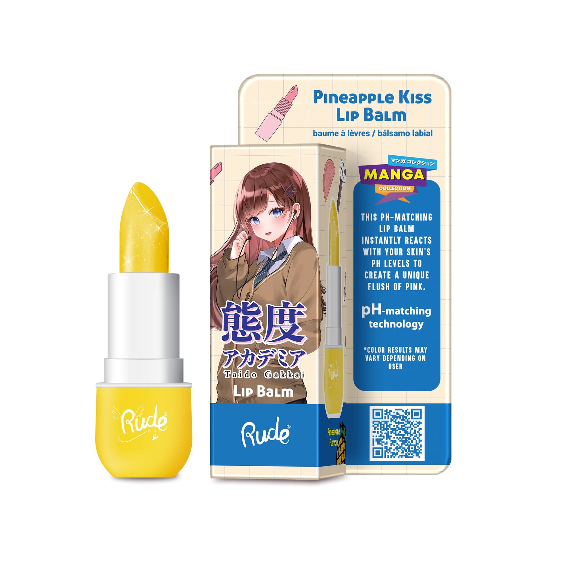 Manga Collection Lip Balm 3.5g Pineapple Kiss|3.5g