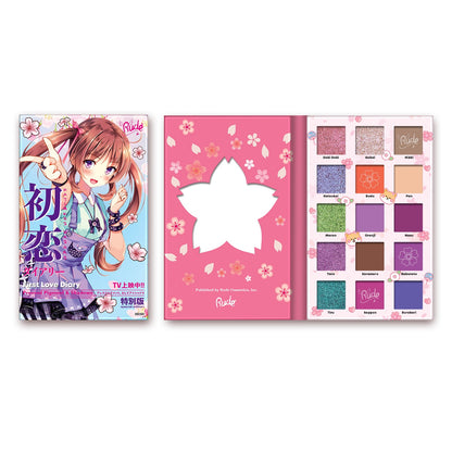Manga Collection Pressed Pigments & Shadows Palette - 15 shades First Love Diary|21.8g