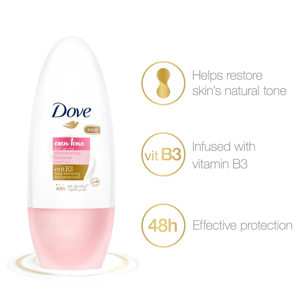Even Tone Antiperspirant Deodorant Roll-On Rejuvenating Blossom 50ml 50ml