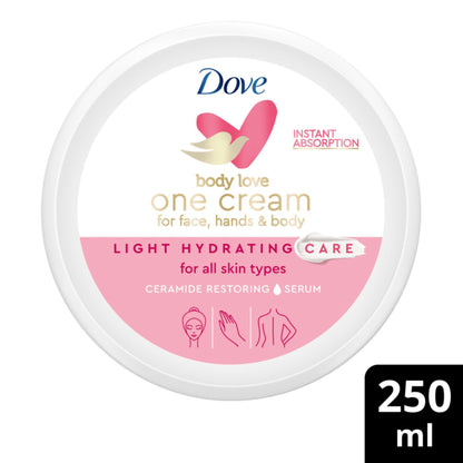 Body Love Light Hydrating Care Cream 24H 250ml 250ml