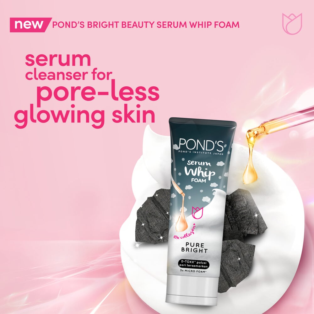 Pure Bright Serum Whip Facial Foam Cleanser 100g 100g