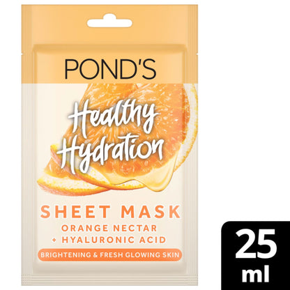 Healthy Hydration Orange Nectar Sheet Mask 1pc 25ml
