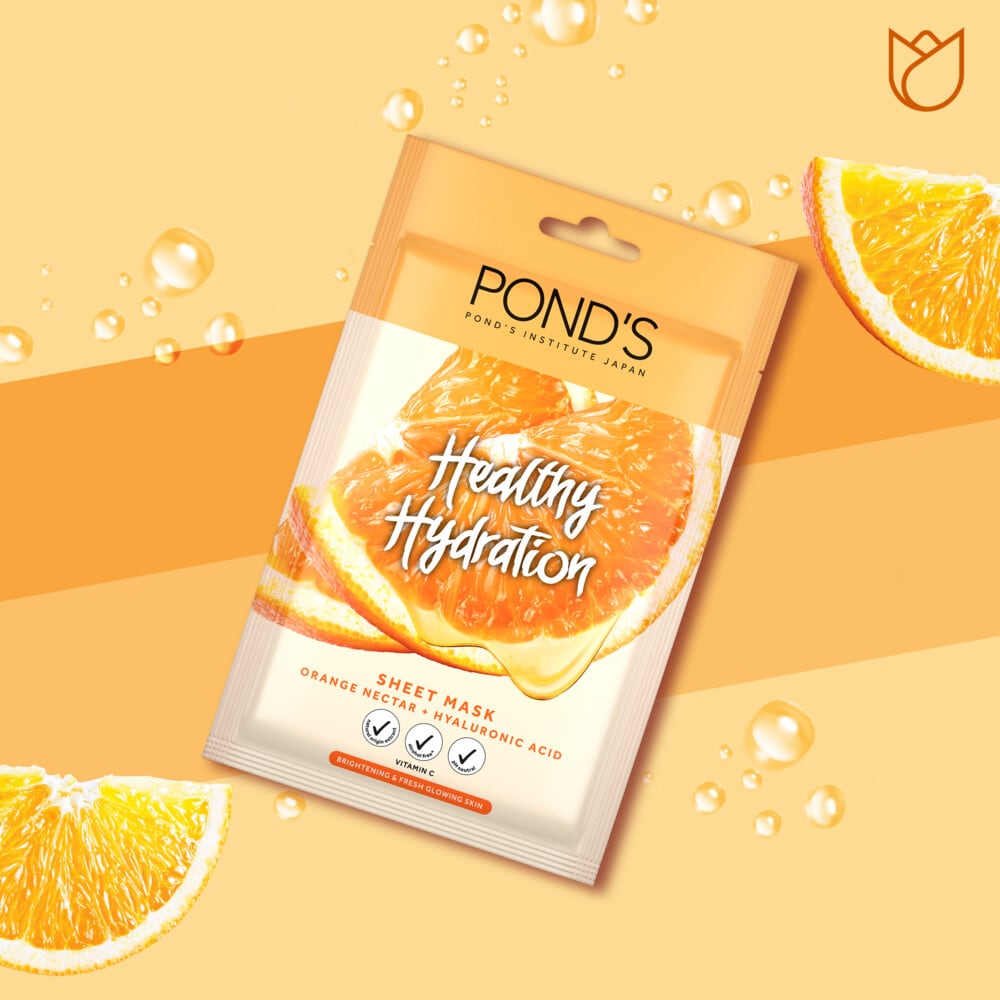 Healthy Hydration Orange Nectar Sheet Mask 1pc 25ml