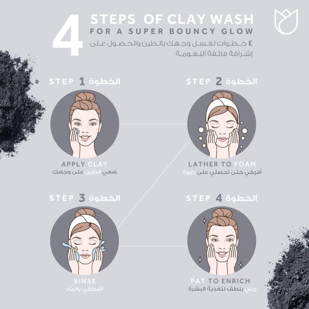 Face Wash  Pure White Clay Foam Cleanser 90g 90g