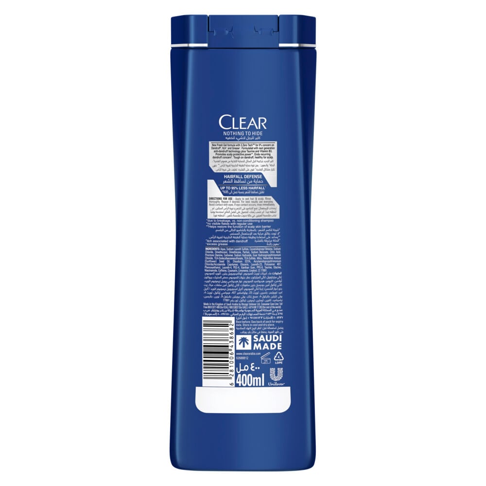 Men Hairfall Defence and Anti-Dandruff 2-in-1 Shampoo + Conditioner 400ml 400ml